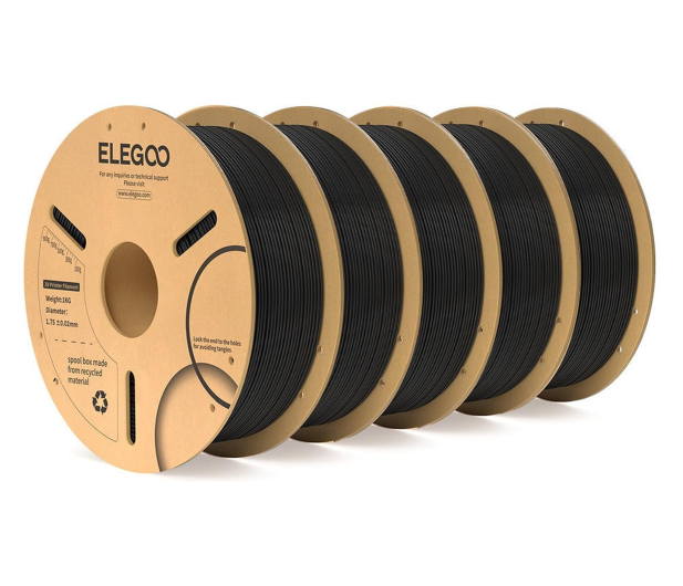 Elegoo PLA+ 5KG ELEGOO (czarny) - 1583653 - zdjęcie